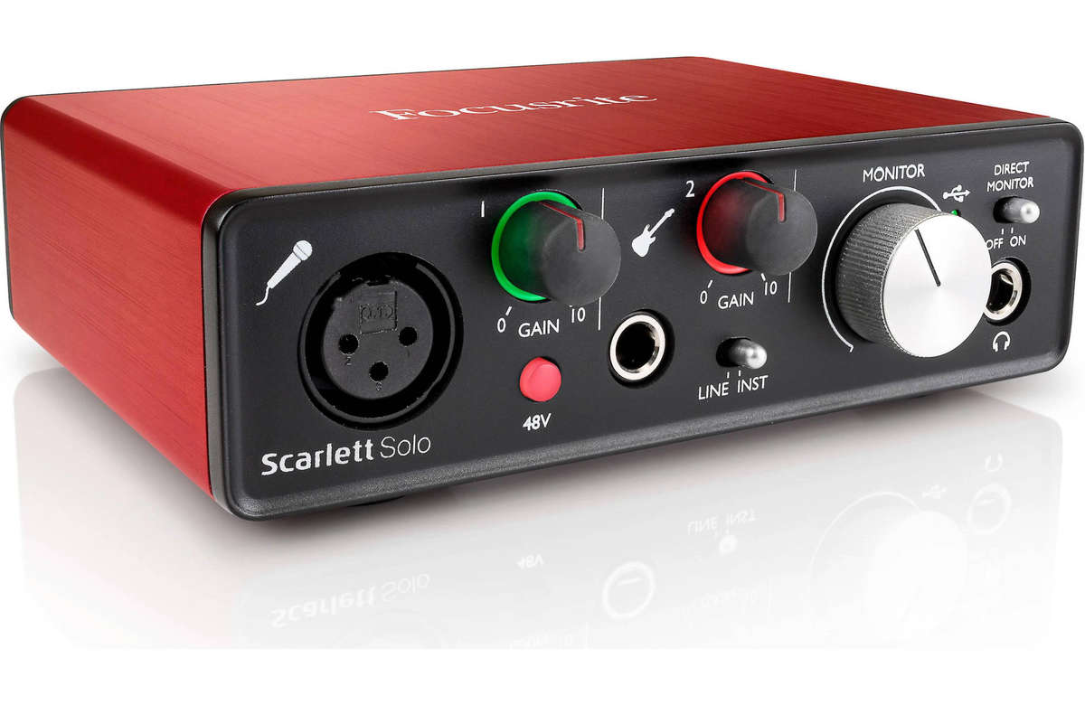 Focusrite Scarlett Solo (Second Generation) USB 2.0 audio interface for Mac® and PC