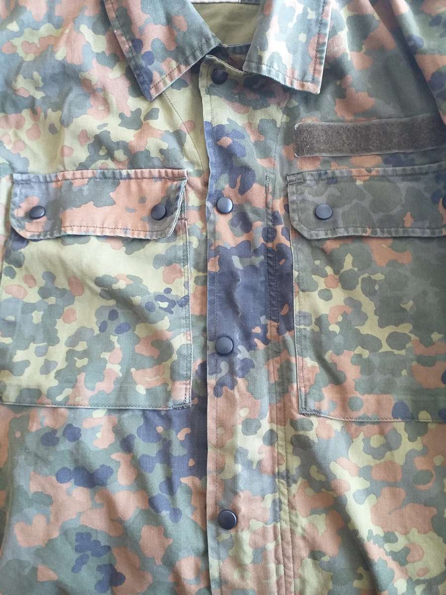 german camouflage field shirt and cap