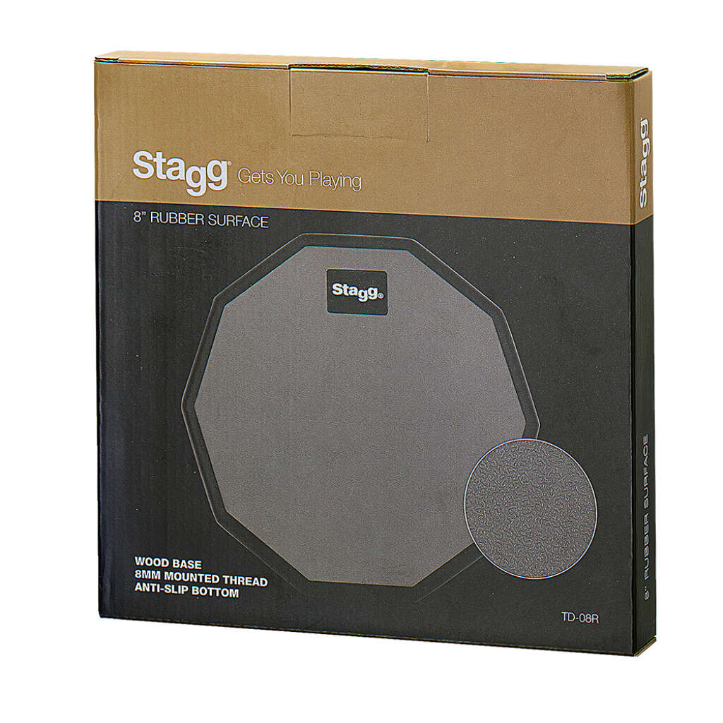 Stagg Drum Practice Pad TD 08R - Box is Damaged, but unit is 100%