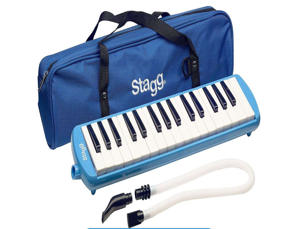 STAGG Melodica with 37 keys with bag, Blue - Box is Damaged - but unit is 100%