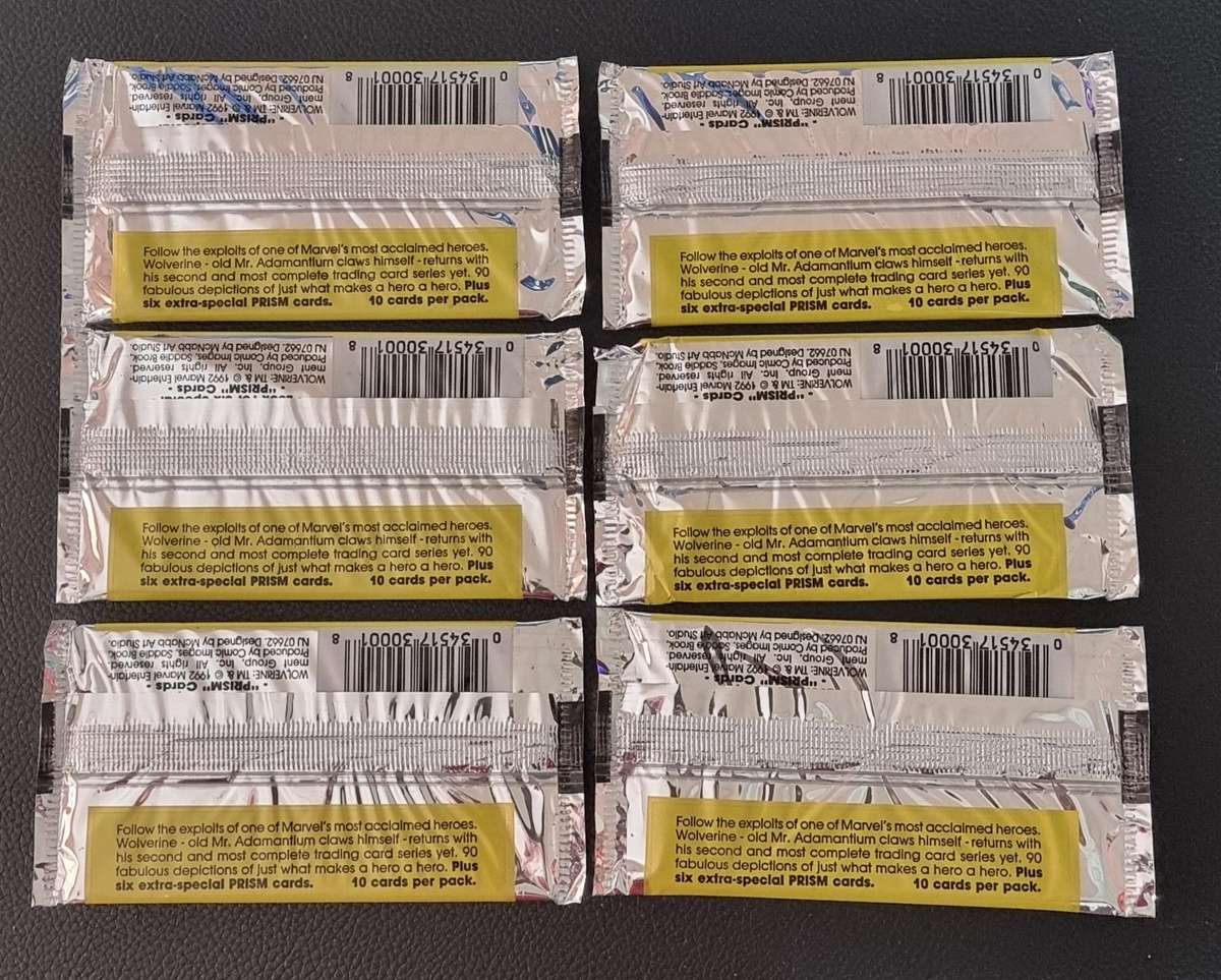 Wolverine From then till now Trading Cards 1992 sealed packs