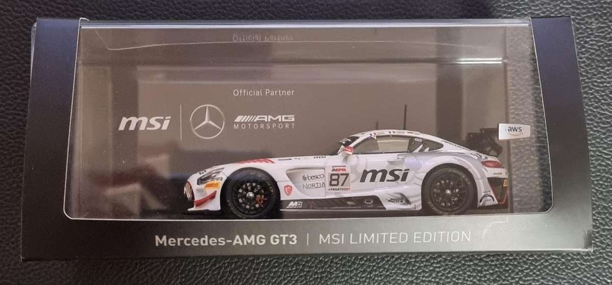 Tarmac Works - 1:43 collectors model Mercedes AMG GT3 24 hours of spa 2023