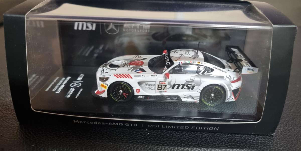 Tarmac Works - 1:43 collectors model Mercedes AMG GT3 24 hours of spa 2023