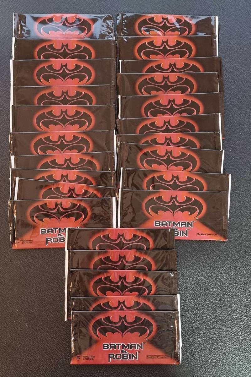 Batman and Robin Skybox Premium Trading Cards (1997) 25x sealed packs