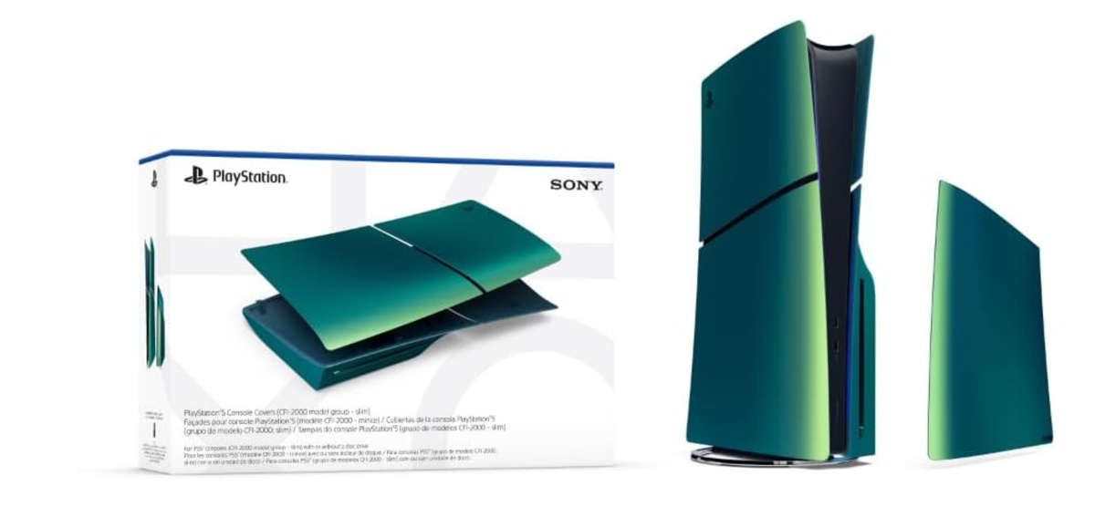 Playstation 5 Slim Disc/Digital Console Covers - Chroma Teal - PS5