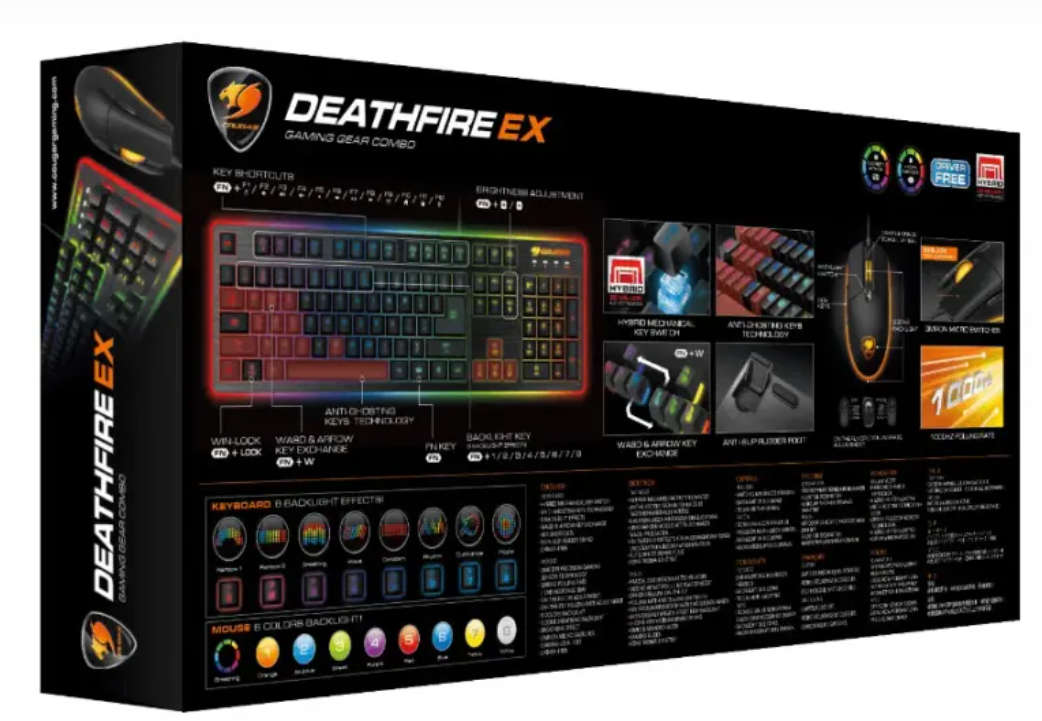 Cougar Deathfire EX Hybrid Mechanical Gaming Keyboard & Mouse Combo
