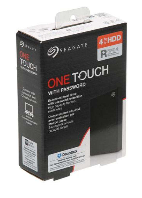 Seagate One Touch - 4TB - USB 3.0 - Portable External Hard Drive