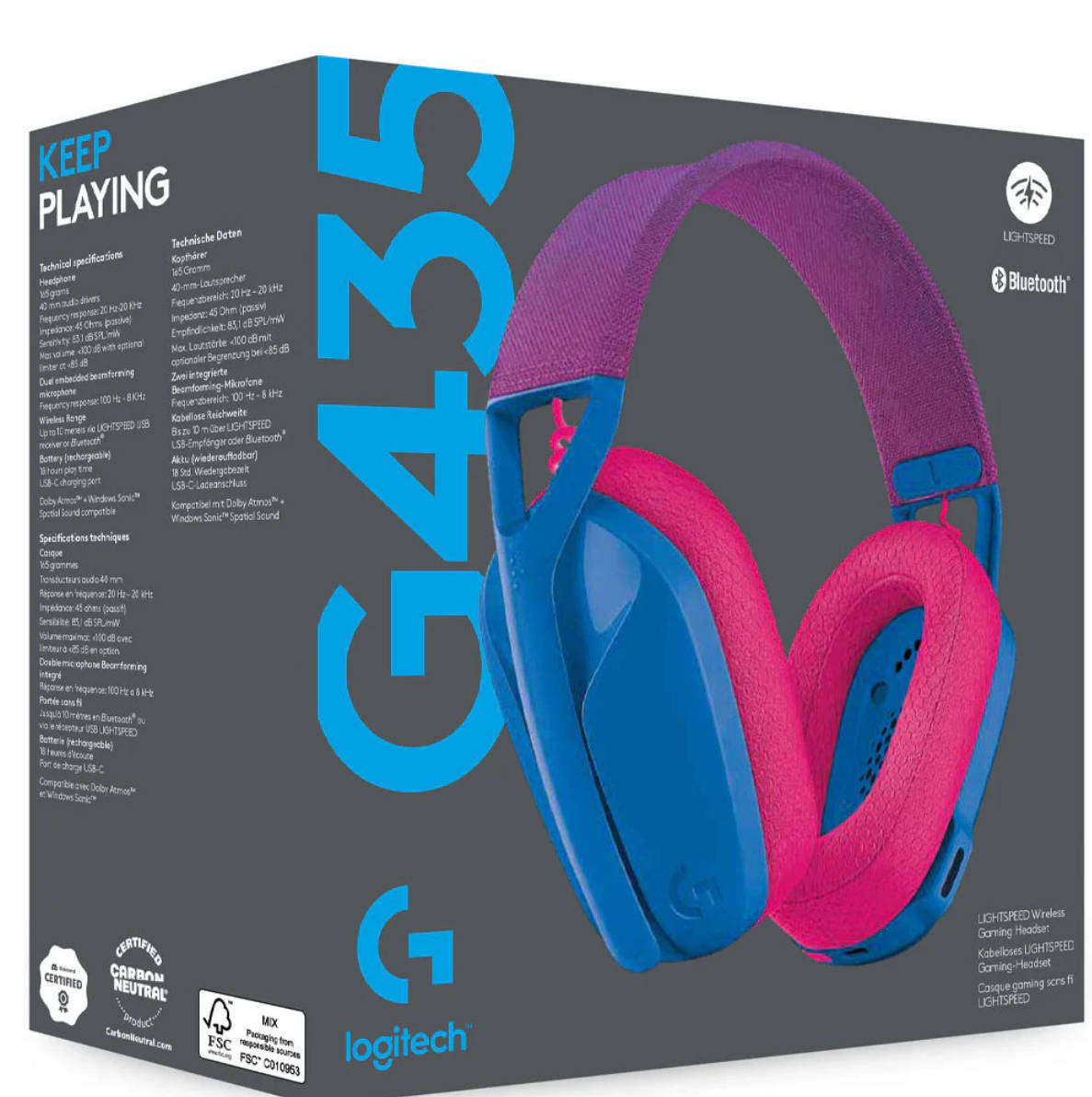 Logitech G435 - Blue Berry - Playstation/PC
