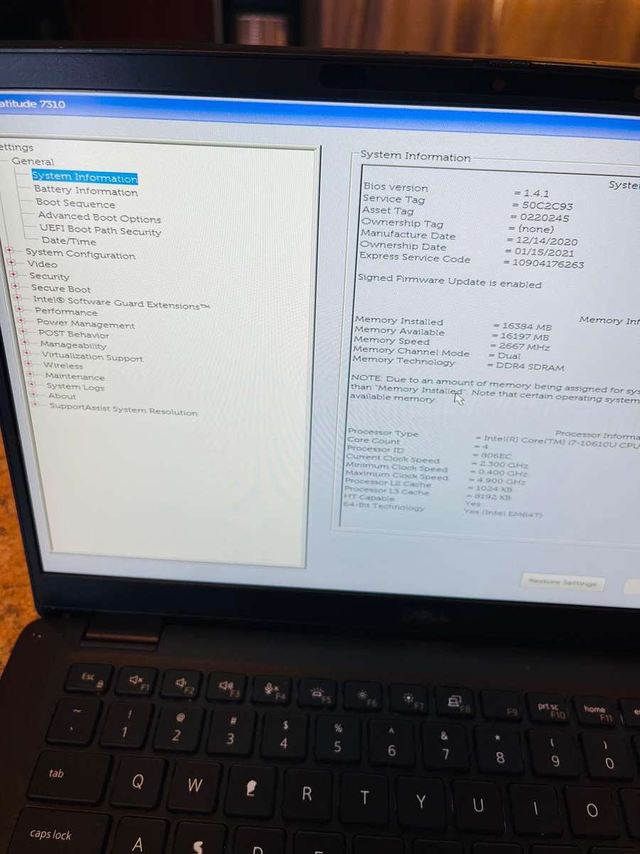 Dell Latitude 7310 Touchscreen QuadCore i7 10th Gen 16GB RAM 256GB SSD Windows 11 Pro Office 2024