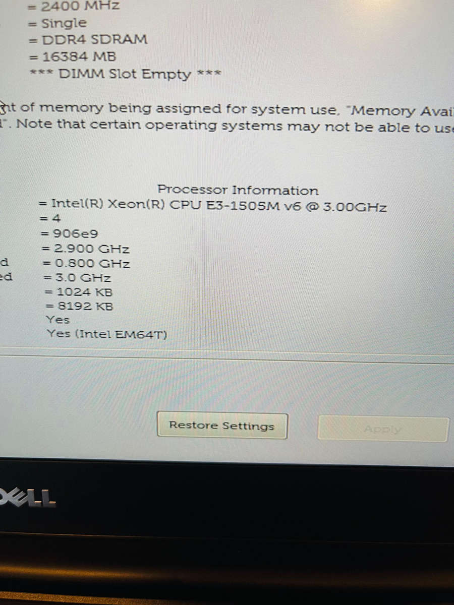 Dell Precision 5520 Workstation 15.6-inch Xeon Processor Quadro GPU 32GB RAM 1TB SSD Windows 11