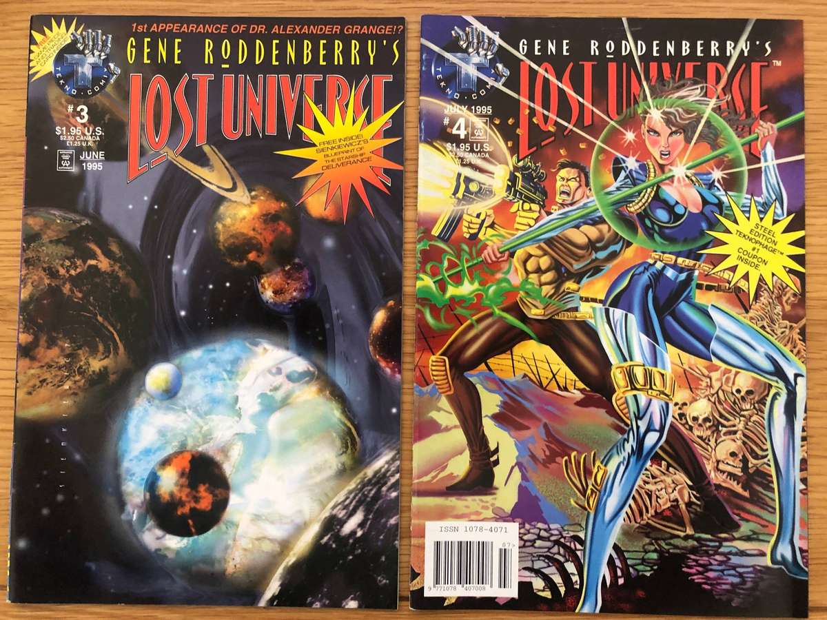 Gene Roddenberry's Lost Universe 3 and 4 comics