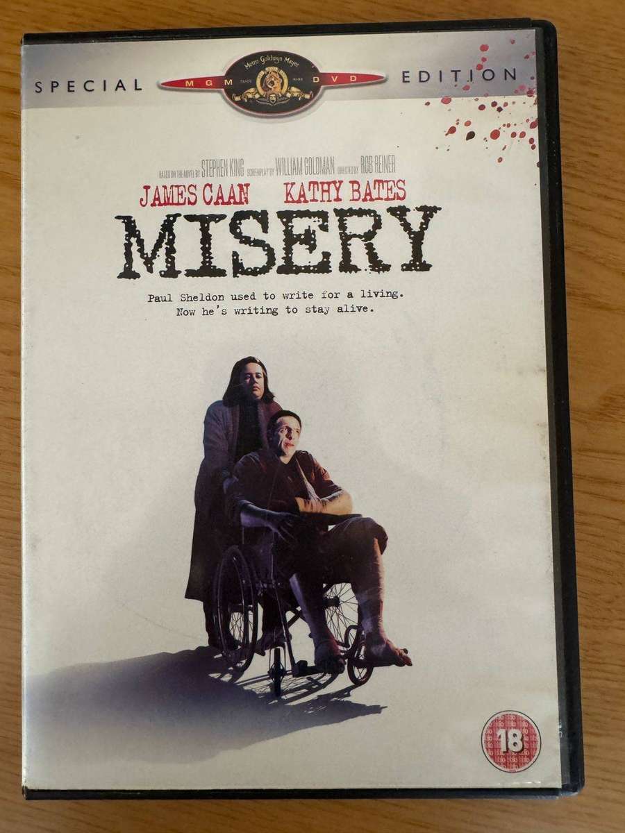 Misery 1990 DVD (Directed by Rob Reiner - based on Stephan King novel)