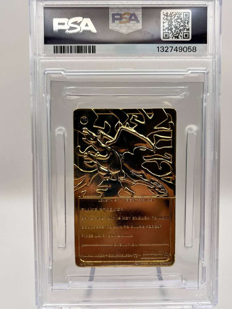 1999 BURGER KING CHARIZARD POKEMON GOLD CARD LOW POP PSA 7 -NM 