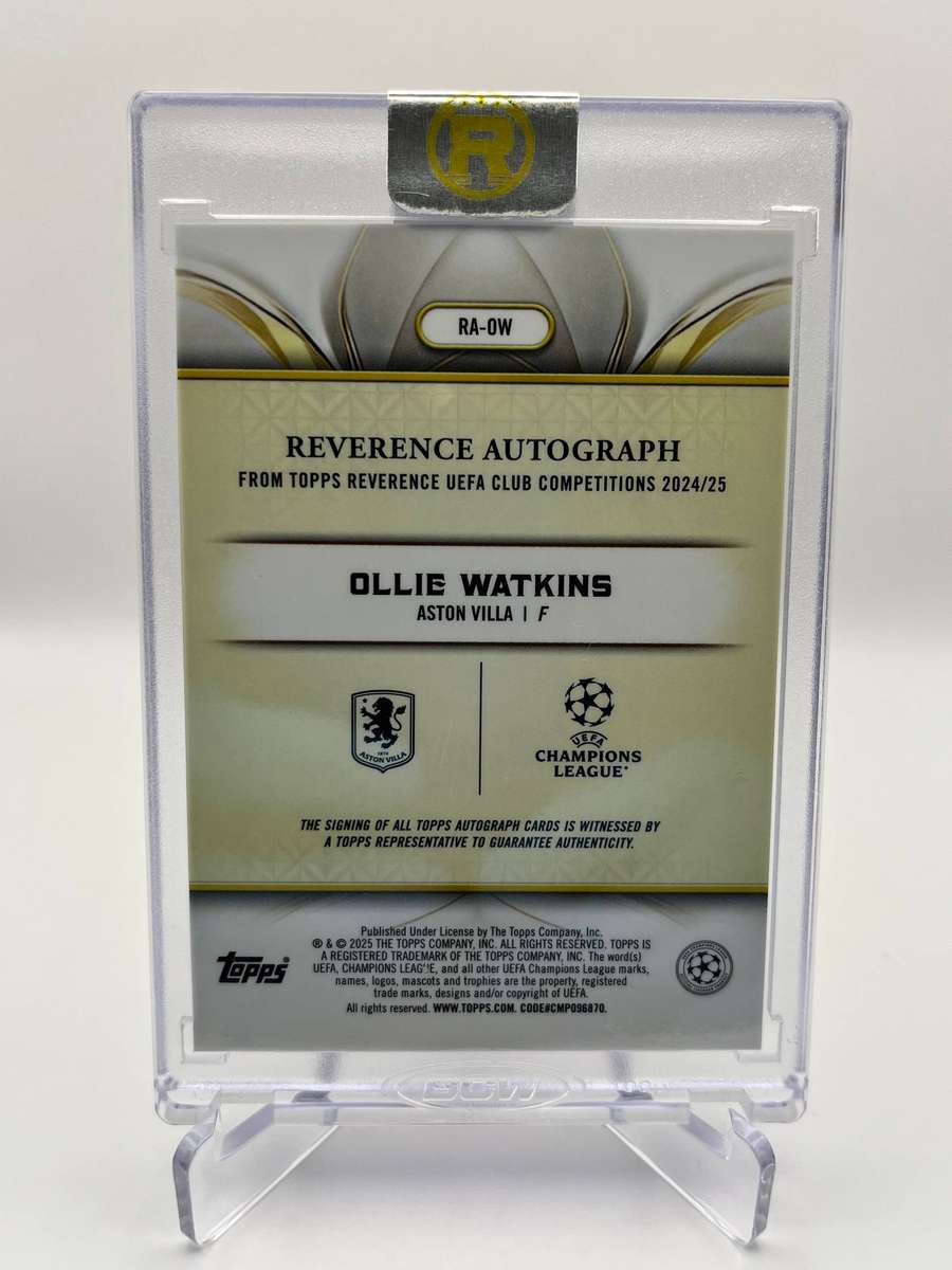 2024 Topps Reverence Ollie Watkins Purple Parallel /50