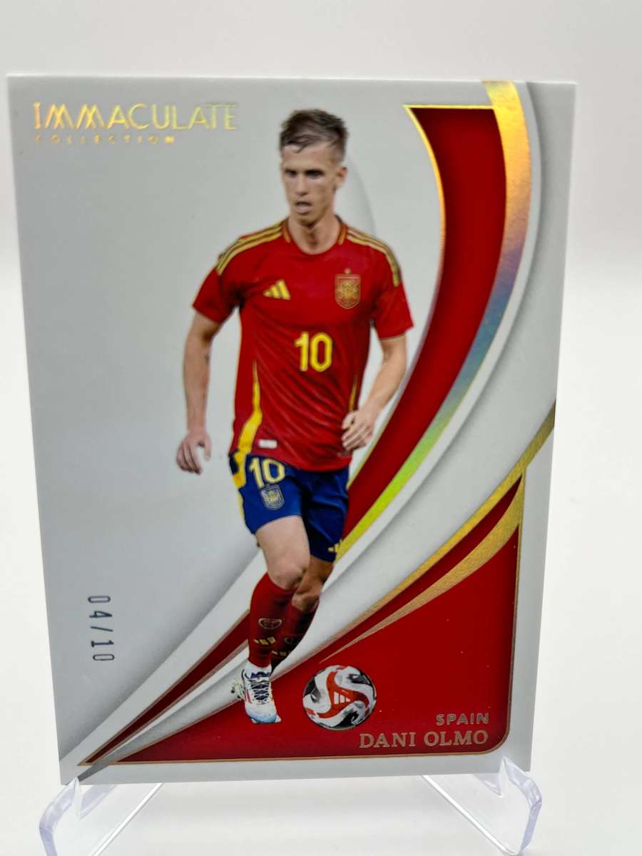 2024-25 Dani Olmo Panini Immaculate Collection Gold Spain Soccer Card /10