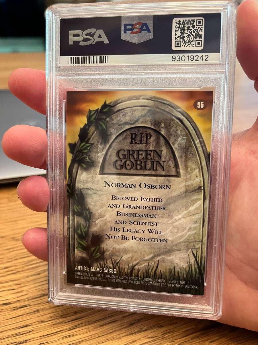 1996 SPIDER-MAN PREMIUM '96 #95 GREEN GOBLIN PSA 8 (PSA POP: 1)  