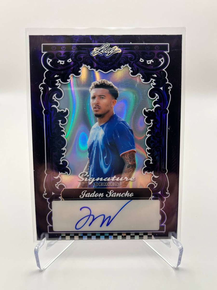 2025 LEAF JADON SANCHO Signature Series  AUTO Purple Raywave 1/1 