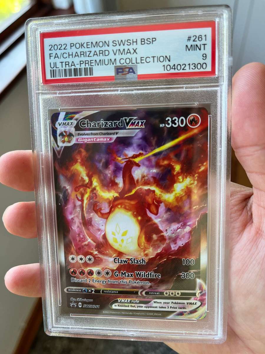 CHARIZARD VMAX 2022 POKEMON BLACK STAR PROMO ULTRA PREMIUM SWSH261 PSA 9 