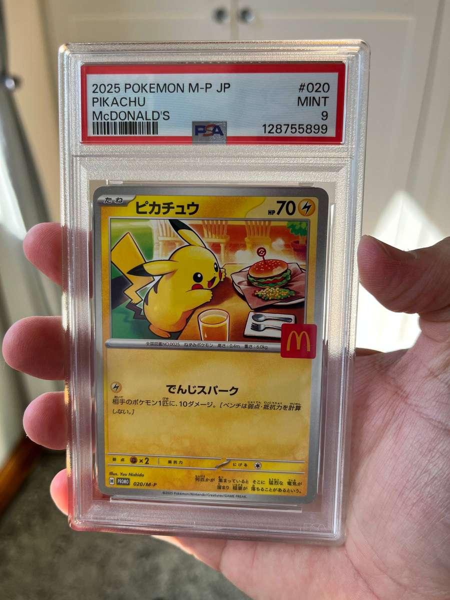 Pikachu 020/M-P Pokemon 2025 McDonald's Promo Japan - PSA 9 MINT 