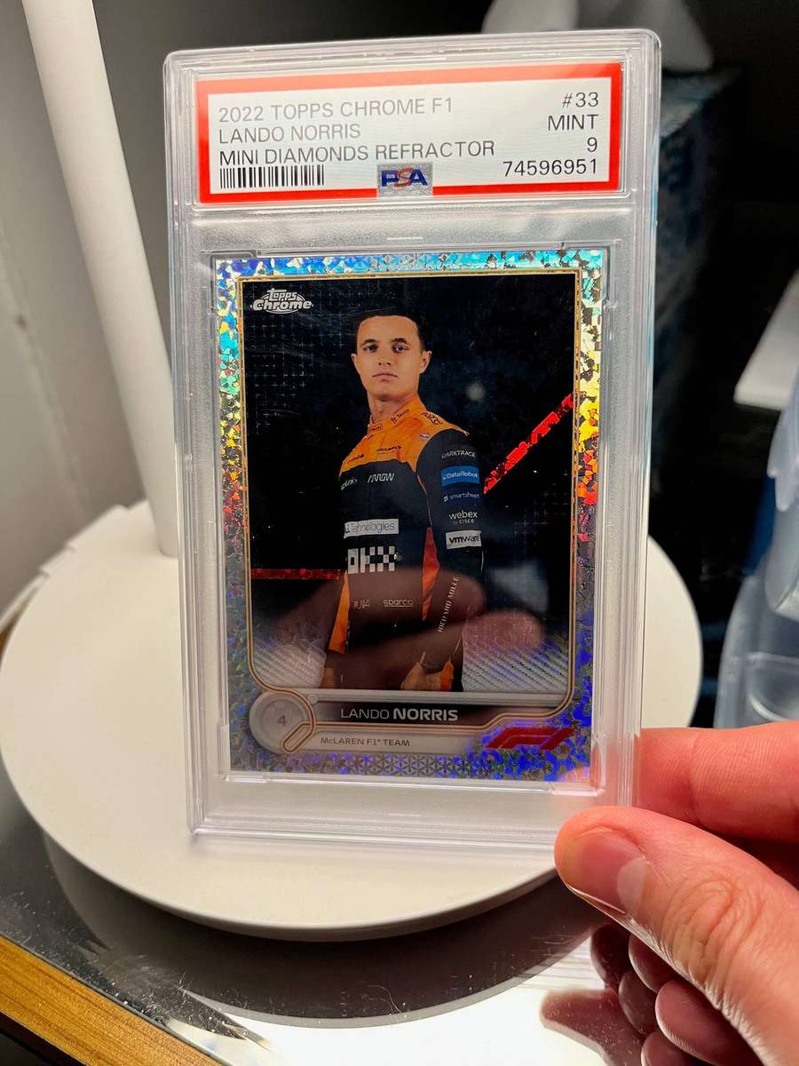 Topps Chrome F1 2022 Lando Norris Mini Diamonds /299 - PSA 9 Mint (POP 7)
