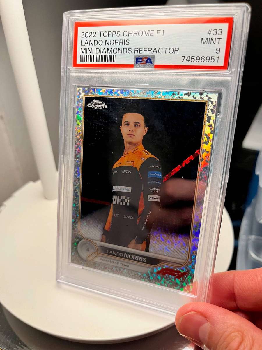 Topps Chrome F1 2022 Lando Norris Mini Diamonds /299 - PSA 9 Mint (POP 7)