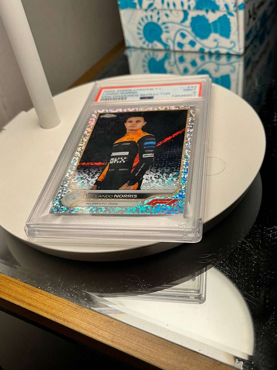 Topps Chrome F1 2022 Lando Norris Mini Diamonds /299 - PSA 9 Mint (POP 7)