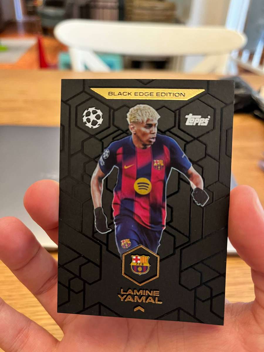 Lamine Yamal BLACK EDGE EDITION #BE3 Topps 2025/2026 Mint/Near Mint