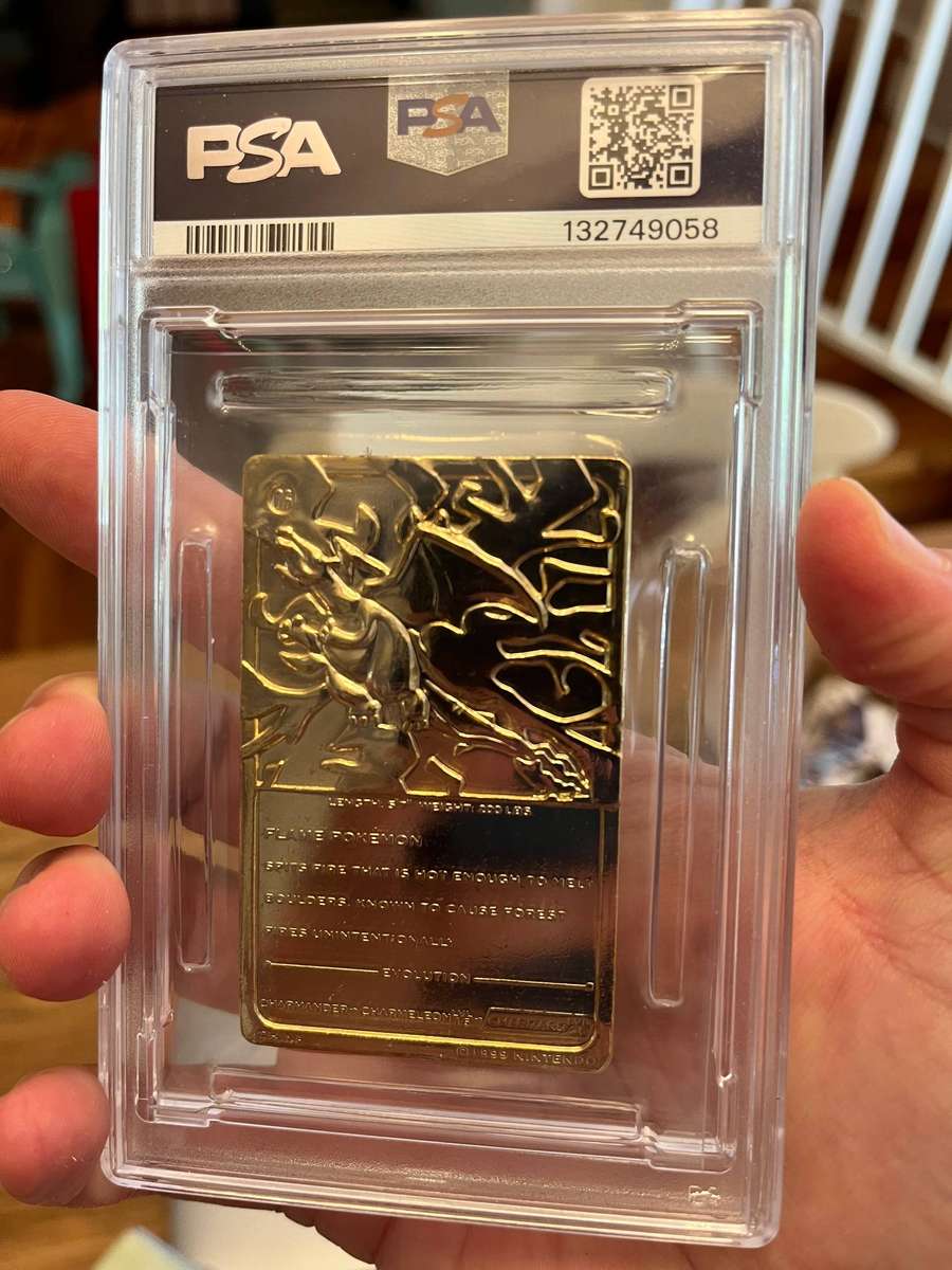 1999 BURGER KING CHARIZARD POKEMON GOLD CARD LOW POP PSA 7 -NM 