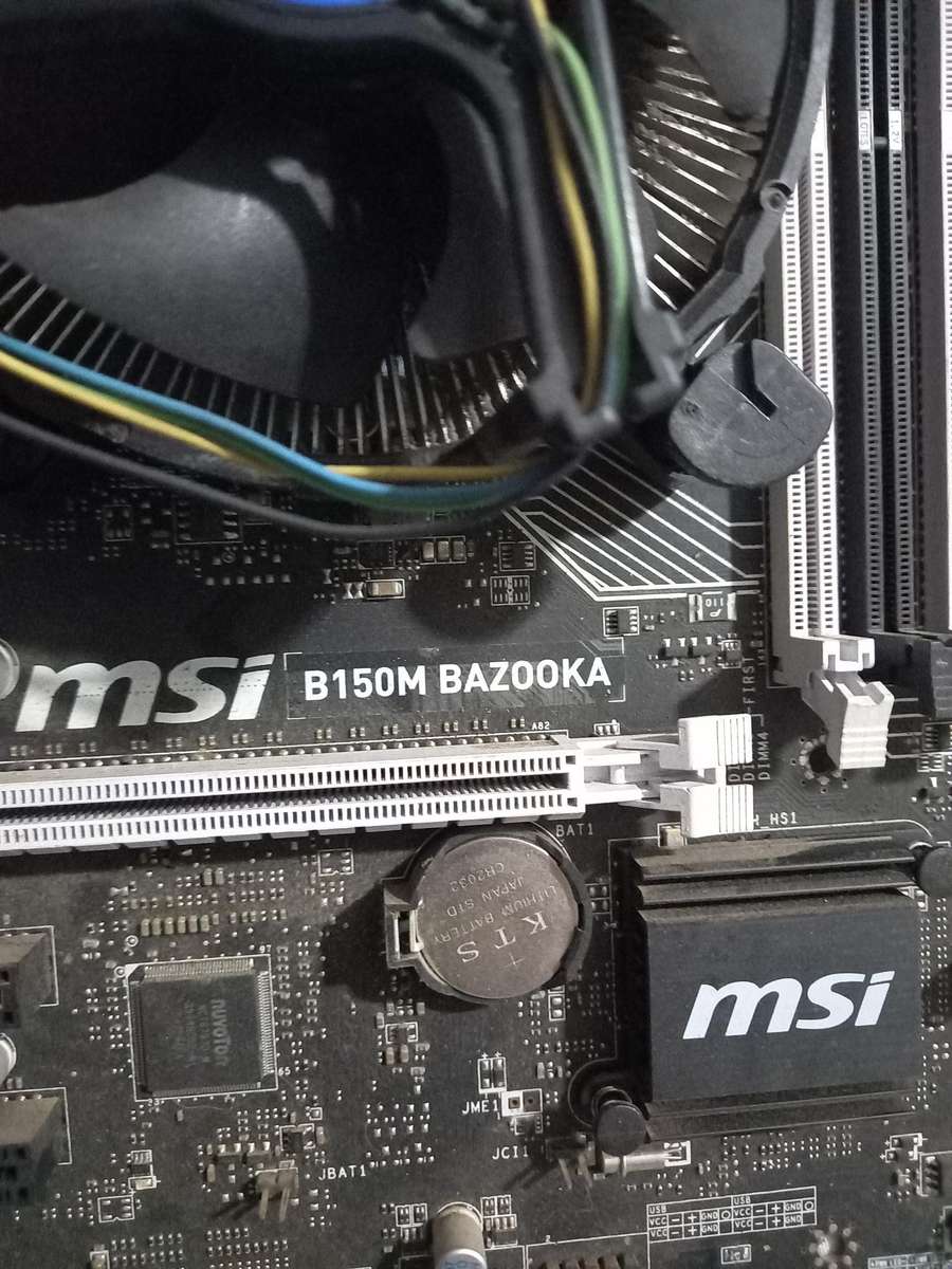 Core i5 6600k cpu and MSI B150m bazooka board