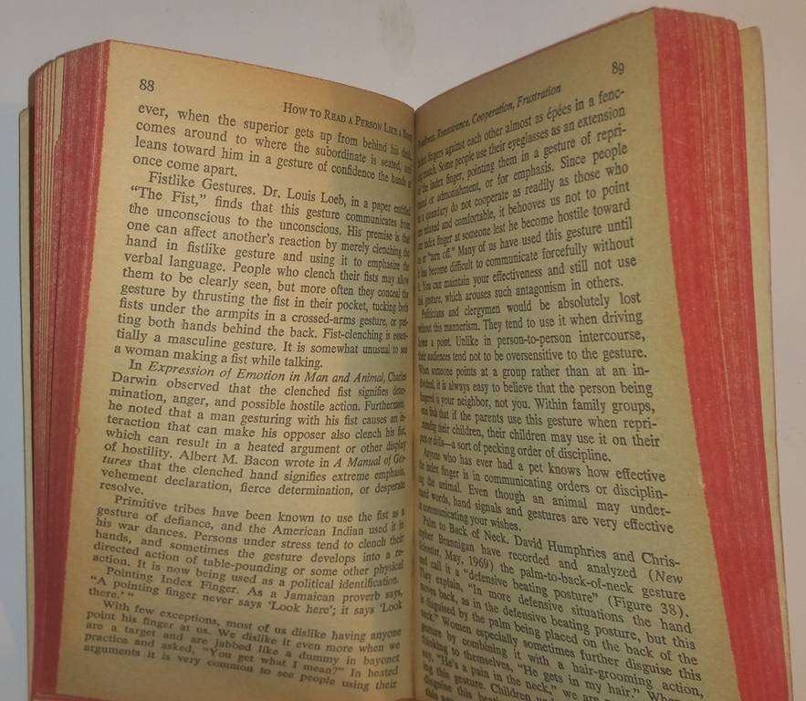 HOW TO READ A PERSON LIKE A BOOK By Gerard I. Nierenberg and Henry H. Calero