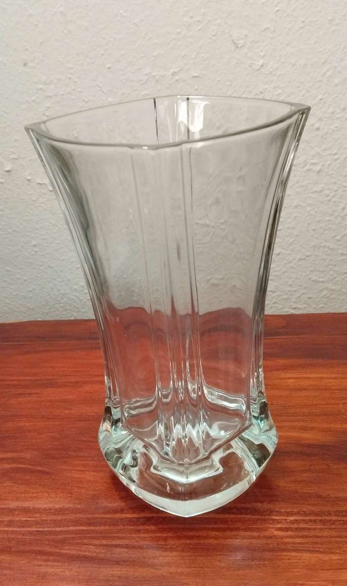 Heavy French Glass Vase