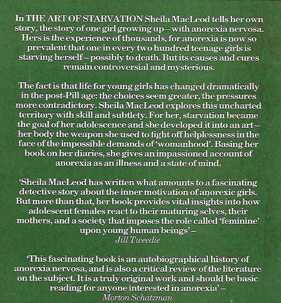 THE ART OF STARVATION Sheila MacLeod