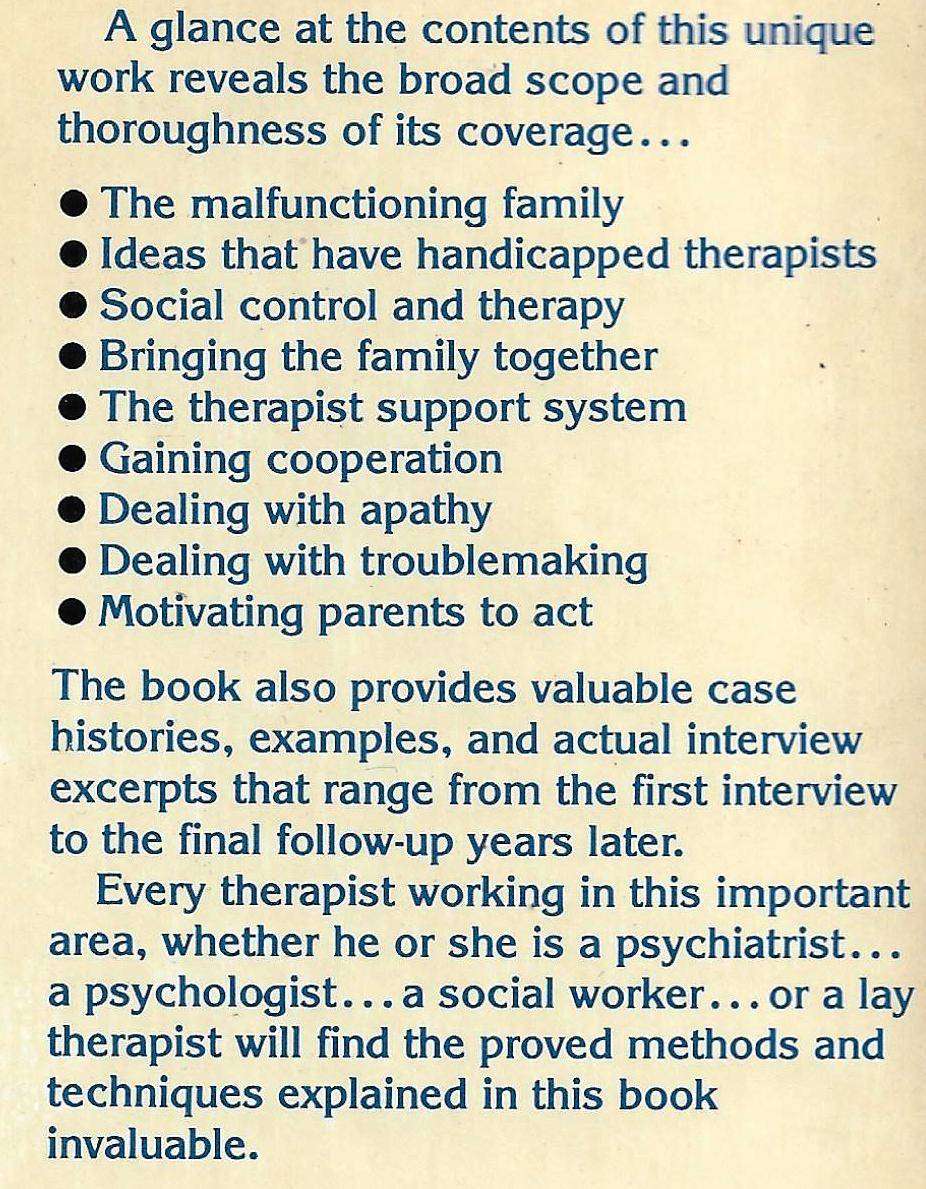 LEAVING HOME: THE THERAPY OF DISTURBED YOUNG PEOPLE Jay Haley