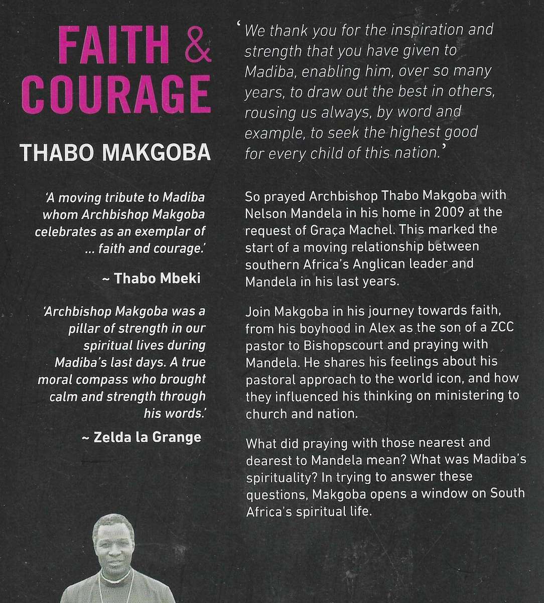 FAITH & COURAGE: PRAYING WITH MANDELA Thabo Makgoba