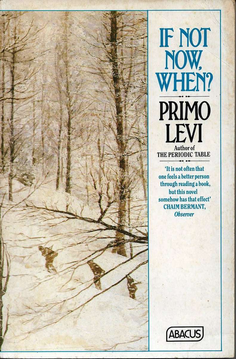 IF NOT NOW, WHEN?  Primo Levi