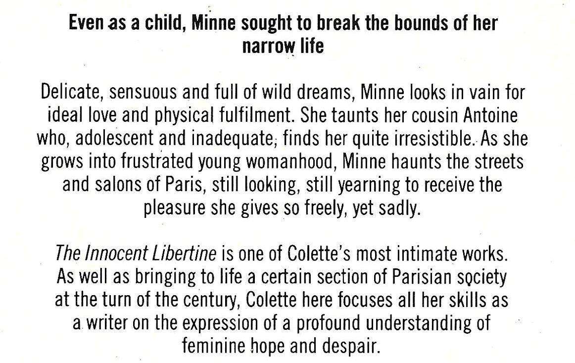 THE INNOCENT LIBERTINE Colette