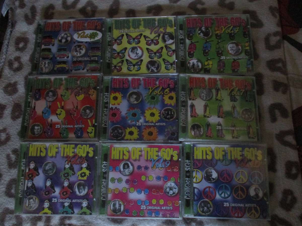 HITS OF THE 60S VOLUME ONE TO TEN COMPLETE SET
