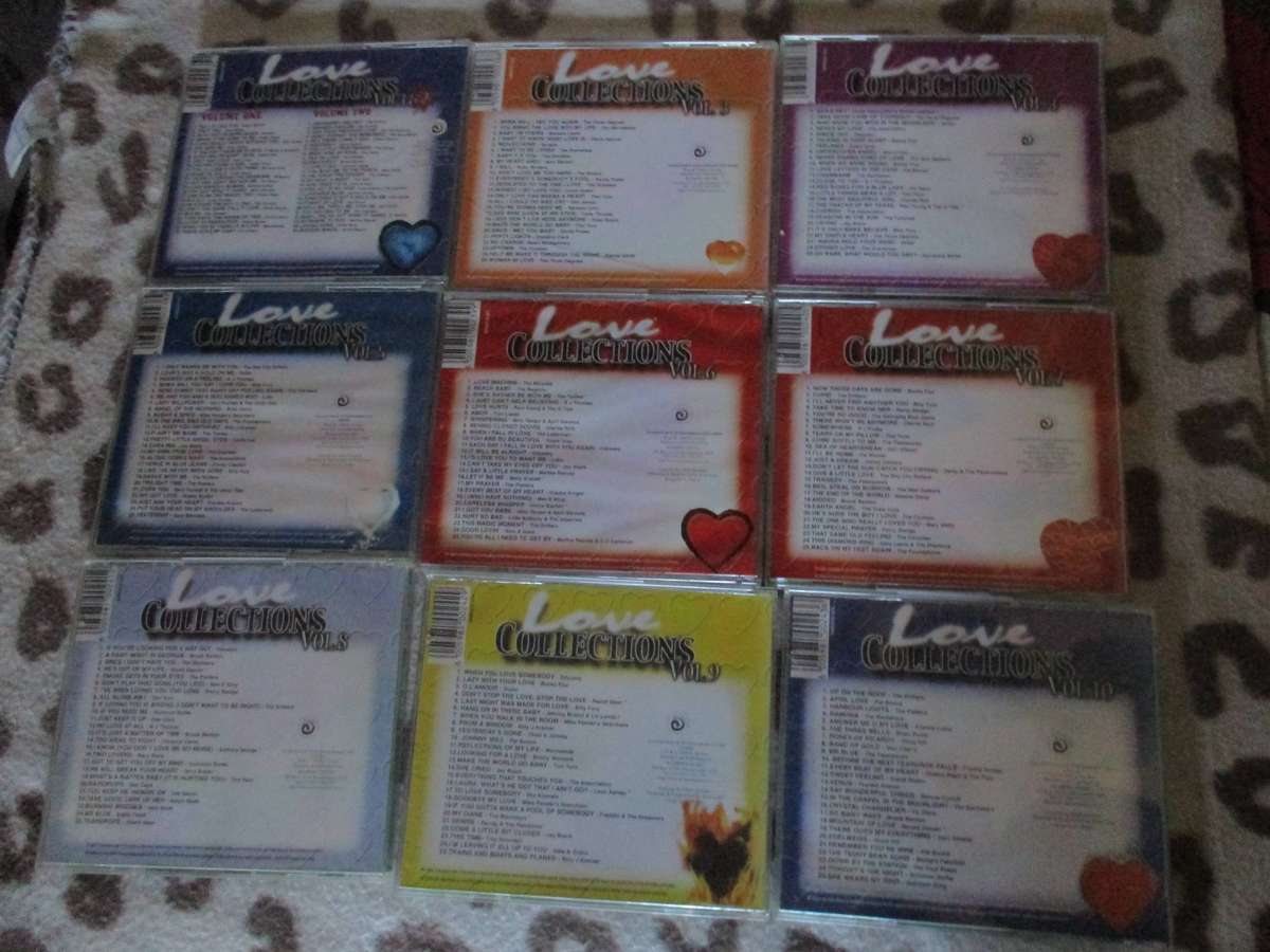 LOVE COLLECTIONS VOLUME ONE TO TEN COMPLETE COLLECTION CDS