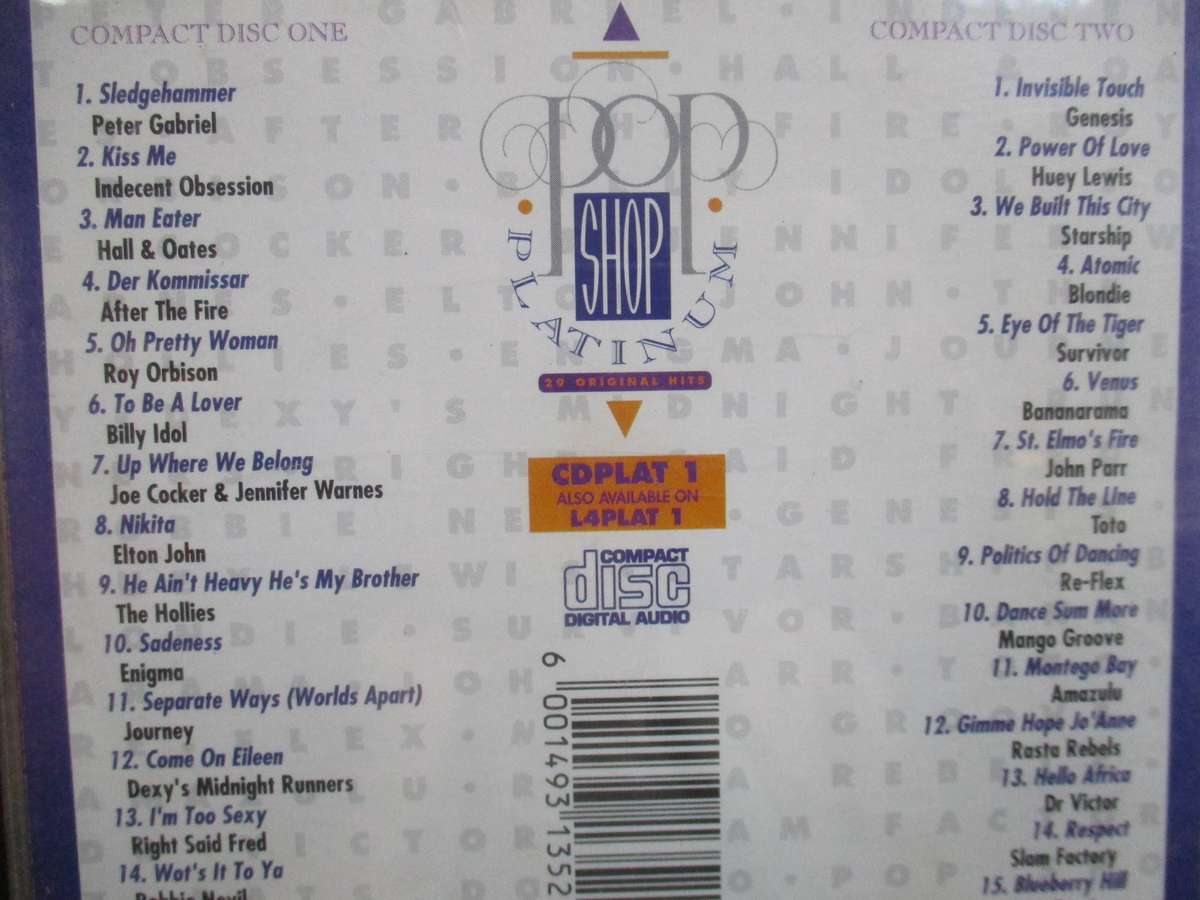 pop shop platinum double cd