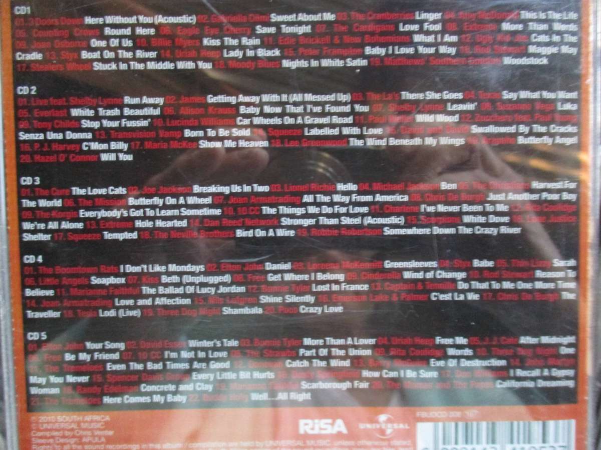 100 acoustic memories 5 cd box