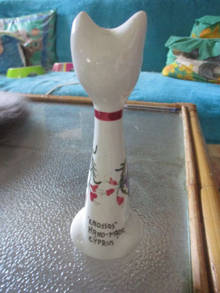 cat ornament hand made in Cyprus