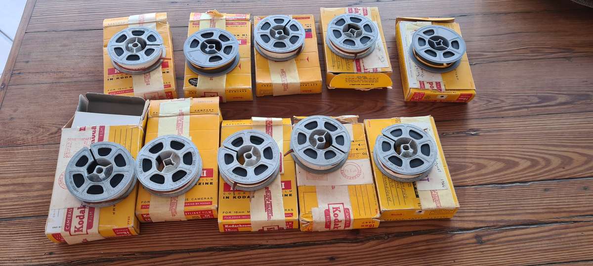 Vintage Old Movie 8mm Film Reels Pre-Owned x 10