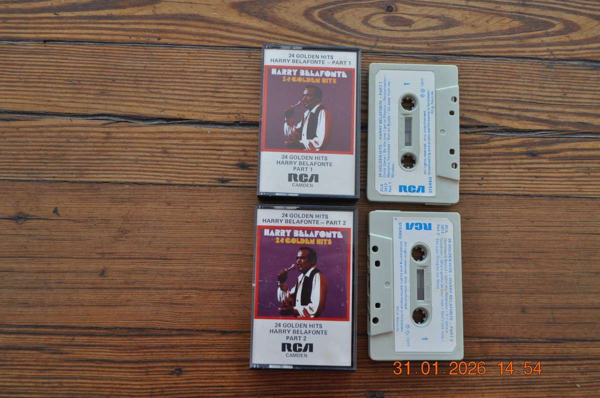 Harry Belafonte - 24 Golden Hits : Part 1 & 2 (2 x Cassettes)