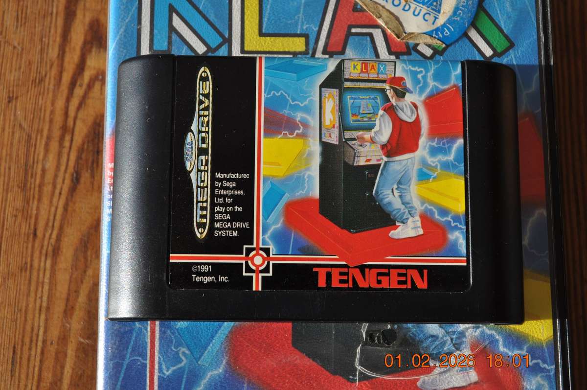 Klax Sega Mega Drive Vintage Game