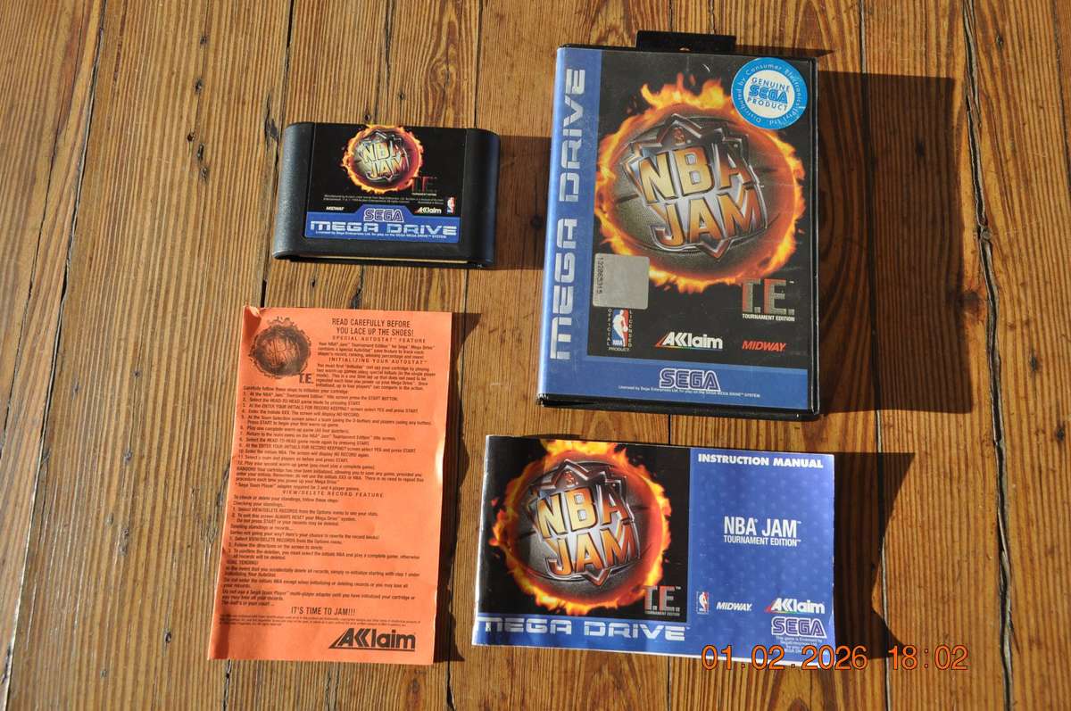 NBA Jam Sega Mega Drive Vintage Game