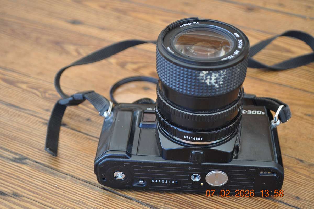 Minolta X-300s 35mm SLR Film Camera with Lens