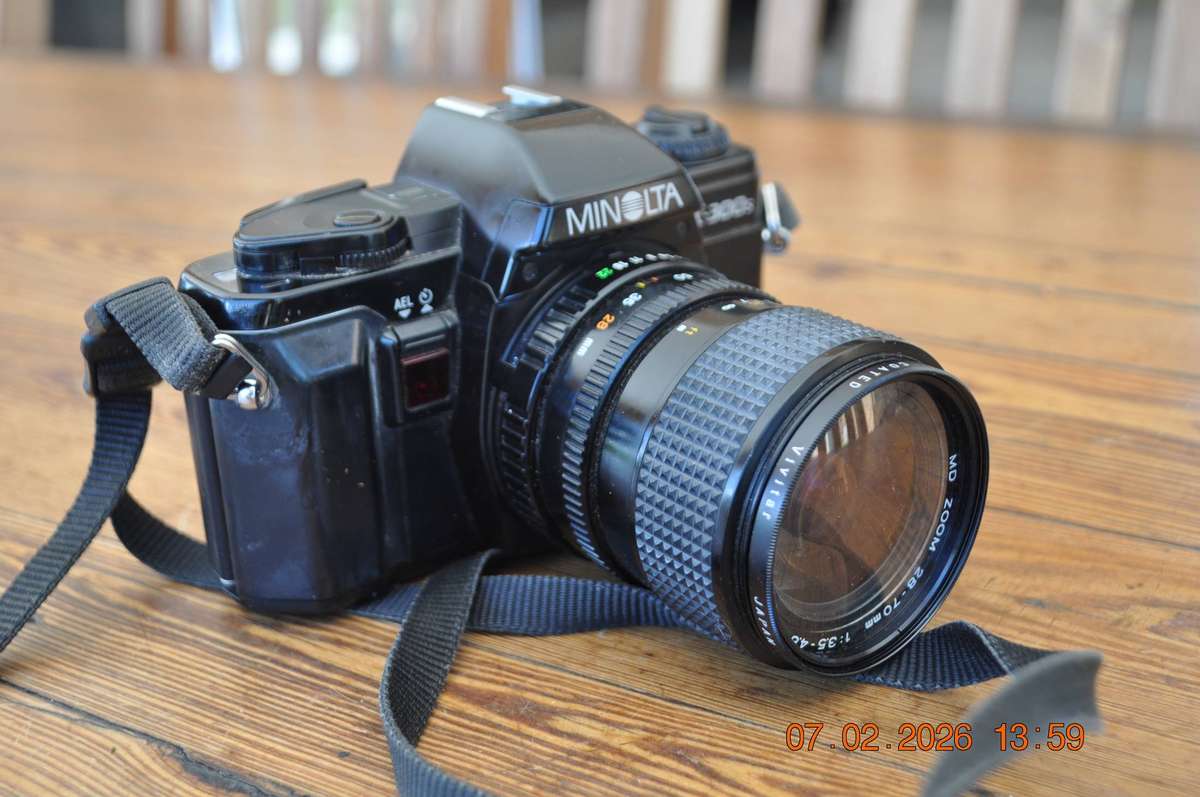 Minolta X-300s 35mm SLR Film Camera with Lens