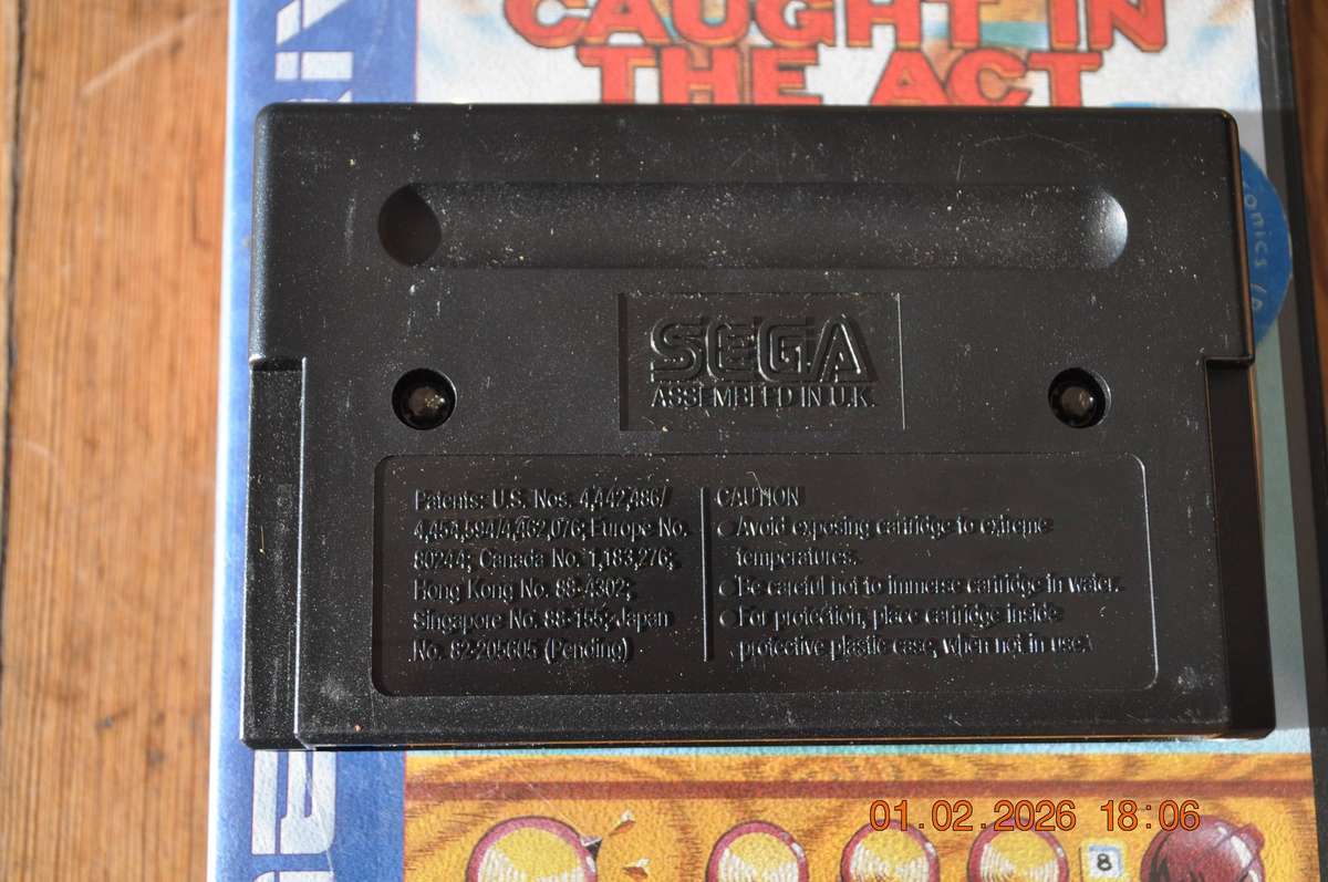 Garfield Caught In The Act Sega Mega Drive Vintage Game