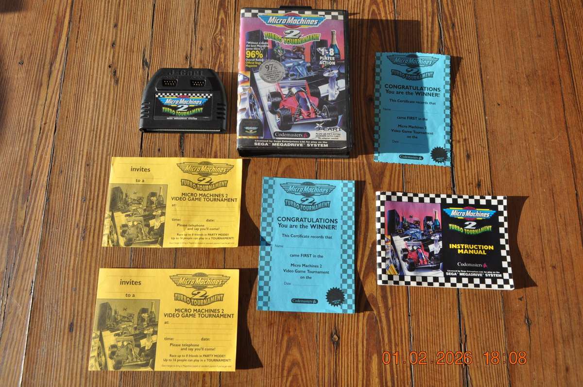 Micro Machines 2 Turbo Tournament Sega Mega Drive Vintage Game