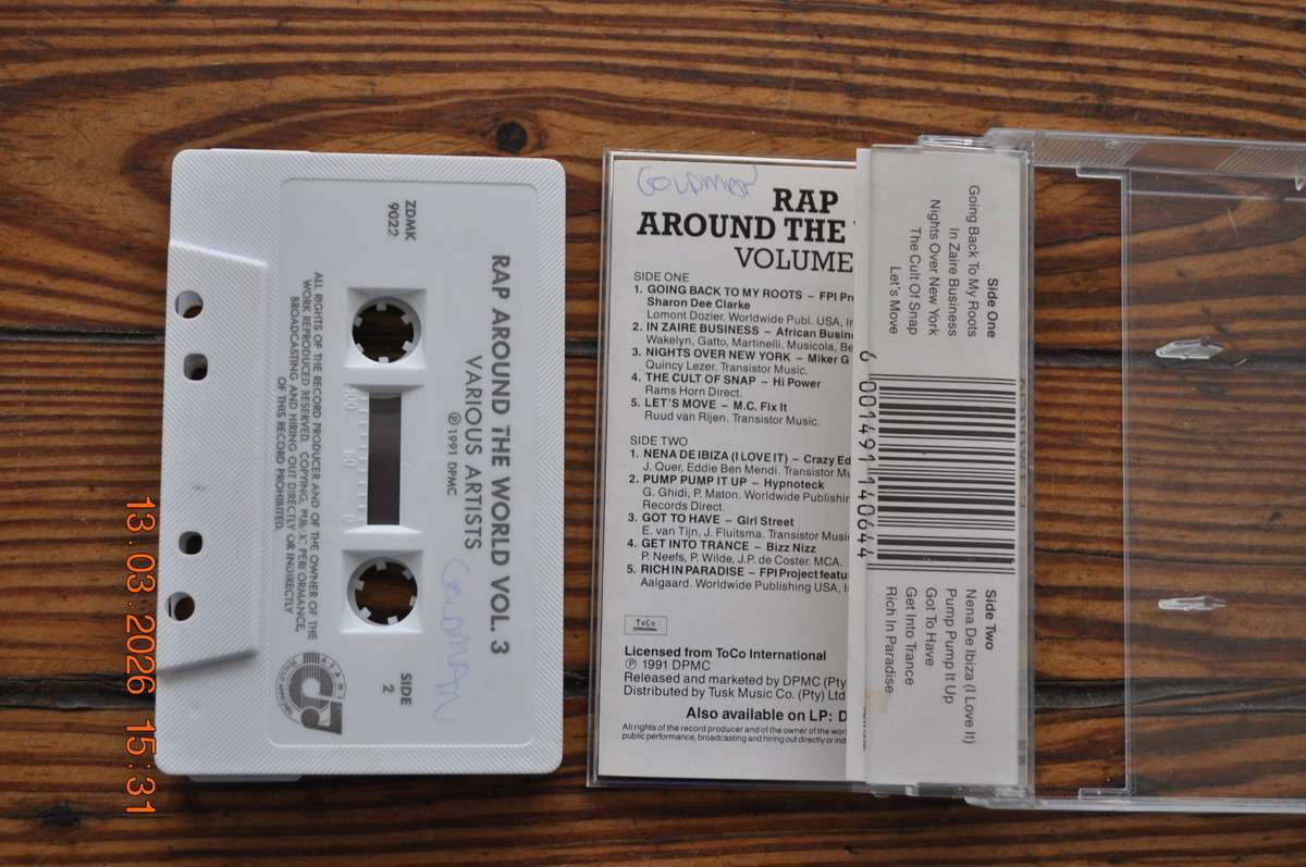 Rap Around The World - Volume 3 : Various (Cassette)